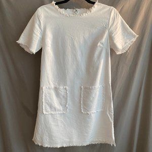 Mo:Vint White Denim Pocket Dress